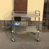 Carrito de Tratamiento de Acero Inoxidable Carrito de Curación Carrito Soporte para Instrumentos Salón de Belleza Quirófano Carrito Médico Carrito Soporte para Instrumentos Médicos