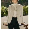 Abrigo de Lana de Cuello Redondo y Manga Larga Estilo Chanel para Mujer, Nuevo Otoño/Invierno 2026, Elegancia y Sofisticación Francesa de Alta Gama