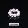 Cuentas Redondas de Cristal Natural Serie Anillo Corredizo Ágata Perla Hecho a Mano Accesorios para Joyería DIY Pulsera Accesorios de Borla de Mano
