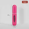 Botella dispensadora de perfume 5ml dispensador de perfume portátil muestra botella de spray cosmético botella dispensadora de perfume