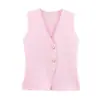 Chaleco de Punto Casual Estilo Europeo y Americano Nuevo Suéter para Mujer Estilo Europeo y Americano