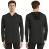 Ropa Deportiva con Capucha Transfronteriza para Hombre Primavera y Otoño Alta Elasticidad Manga Larga Secado Rápido Camiseta Entrenamiento de Baloncesto Running Ropa Deportiva