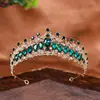 Corona de Novia con Pedrería Tocado Corona de Boda Europea y Americana Accesorios para Vestido de Novia Diadema de Peinado Estilo Banquete Accesorios