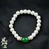 Regalo del Día de la Madre Set de Tres Piezas de Collar, Aretes y Pulsera de Perlas de Imitación para Mamá, Conjunto de Joyería Elegante y Sencillo