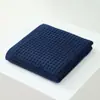 Toalla Fina de Gasa Arrugada Estilo Japonés, Suave, Absorbente, Transpirable, Hidratante, Toalla para Lavado Facial, Color Liso, Sencilla y Amigable con la Piel