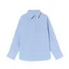 Camisa Branca para Mulheres, Novo Modelo 2026, Única e Bonita, Muito Atraente, Início da Primavera, Algodão Puro, Blusa Top Solta de Manga Longa
