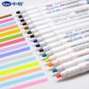 Resaltador protector de ojos Zhongbai traje de color de 15 colores marcador estudiantes usan color claro color suave marcado marcador de clave
