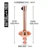 Tubo de escape de humo para barbacoa estilo coreano campana extractora de humo tubo rígido ventilador extractor de humo pantalla de lámpara dispositivo de fumador doméstico Corea del Sur