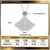 Colar Vestido de Princesa Prata S925 Luxuoso High-End Presente de Aniversário Versátil Corrente para Clavícula Não Desbota