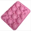 Molde de silicone para chocolate, bolo, assar com 12 peças, coelho e cenoura, transfronteiriço, coelho Miffy