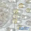 Venta al por mayor Bola de Flor de Vidrio de 14 mm Cuentas de Transferencia de Cristal Imitación Cuentas Sueltas de Vidrio Material para Pulsera Collar Hecho a Mano DIY