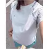 Camiseta de Verano para Hombre Estilo Americano, Protección Solar, Secado Rápido, Manga Corta, Morada, Línea Suhu, Parches, para Ciclismo al Aire Libre, Deportes, Manga Media