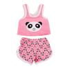 Venta caliente de Amazon muñeca American Girl de 18 pulgadas pijama de verano de manga corta muñeca calva traje de shorts para disfraz