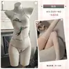 Lencería Sexy de Seda Diyi Miao Si, Estilo Puro Deseo, Uso Reversible, Cheongsam Estilo Antiguo, Conjunto de Faja Caliente Calada A531