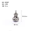 Joyas de hardware hechas a mano DIY chisme calabaza hueca plata antigua cobre calabaza exquisito colgante de llavero para el hogar