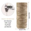 Nueva Cuerda de Yute Encerado Transfronteriza de 2.5 mm - 2 mm Accesorios Hechos a Mano DIY Cuerda de Yute Encerada Tejida Venta Caliente en Stock