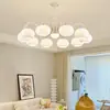 Araña de Sala de Estar Estilo Francés, Color Crema Moderno Minimalista Modelo Nuevo 2026, Lámpara de Dormitorio Vintage Nórdico, Iluminación Elegante para Comedor