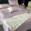 2026 Nuevo Modelo Laisai Seda de Hielo Parche Bordado Patchwork Jacquard Tencel Lavado Colcha de Verano Colcha de Aire Acondicionado Juego de Cuatro Piezas