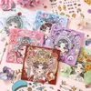 Serie Xinmo Huatangchun de Accesorios para el Cabello, Pegatinas de Juego de Paisaje, Pasadores de Estilo Antiguo, Materiales para Diario DIY de Niña Linda