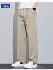 Pantalones Casuales de Algodón para Hombre, Nuevos, Modernos, Holgados, Verano 2026, Delgados, Transpirables, Absorbentes de Sudor, Frescos y Elegantes