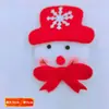 Papá Noel de Dibujos Animados Reno Hecho a Mano DIY Círculo a Presión Navideño Tocado Pasador Accesorios Accesorios Venta al por Mayor