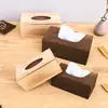 Caja de Pañuelos de Madera para el Hogar Caja de Pañuelos Extraíble para Baño Caja de Pañuelos de Papel en Rollo Creativa para Sala de Estar Caja de Almacenamiento de Pañuelos de Madera de Bambú