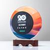 Trofeo de mármol de cristal en blanco, medalla personalizada de bricolaje, directo de fábrica, premios de empresa, reunión anual, recuerdos creativos