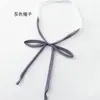 Gravata Borboleta Rosa Vermelha Jk Sem Laço Cor Sólida Gola de Uniforme Fita de Laço para Daminha Acessório de Estudante