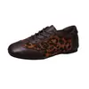 Nuevos Zapatos de Entrenamiento Alemanes de Verano 2026, Estilo Vintage, Bloques de Color, Estampado de Leopardo, con Cordones, para Mujer, Moda Europea, Versátiles, Casuales