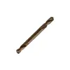 Taladro de torsión de doble extremo de acero inoxidable al por mayor, Broca de acero de alta velocidad con vástago recto, Taladro pequeño de doble filo de acero inoxidable para metal y aluminio, Broca de aleación