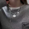 Collar Hip-Hop Versátil 5021 Dulce y Fresco Multicapa para Hombres y Mujeres, Estilo Minimalista con Diseño Único, Accesorio Streetwear