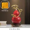 Adornos de Calabaza Doble Fulu Estilo Chino Nuevo Decoración de Pantalla de Entrada de Sala de Estar de Gama Alta Regalo de Mudanza de Oficina Casa Nueva