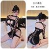 Noite Longa Lingerie Sexy Lingerie Roxa Vestido Sexy Transparente Vazado Menina Quente Vestido de Tela Slim 5370
