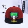 Sombreros Infantiles de Comercio Exterior con Parche de Letra g, Gorras Hip-Hop con Bloques de Color, Gorras de Béisbol de Ala Plana para Street Dance, Sombreros de Sol para Primavera y Verano