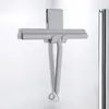 Ferramenta de Limpeza de Janelas, Ferramenta Mágica de Limpeza de Vidros, Limpador de Vidro de Banheiro, Cabo Ondulado Doméstico com Corda para Pendurar, Raspador de Vidro de Silicone
