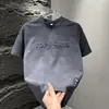 Camiseta de Marca de Moda 2026 Verano Nueva Estilo Coreano para Hombre Popular Letra Manga Corta Camiseta Juvenil Pulóver Capa Base Superior