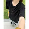 Camiseta Masculina de Verão Texturizada Retro Americana Marrom de Manga Curta Leve Respirável Cleanfit Casal Meia-Manga