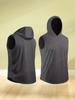 Cross-border Sports Novo colete masculino de secagem rápida Loose Koistcoat Fitness Masculino Running Basketball Training Hooded Fitness Vest
