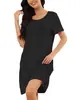 Amazon Transfronterizo Primavera y Verano 2026 Ropa de Casa Cómoda Casual Holgada Fresca Bata de Noche para Mujer Pijama de Manga Corta para Mujer