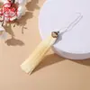 Borlas largas con patrones de nubes auspiciosas, colgante de broche Hanfu antiguo, fabricante de decoración colgante de coche esmaltada
