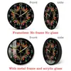 Reloj de Pared Moderno Simple de Acrílico de Moda Transfronterizo Reloj con Estampado de Gallo de Color Distintivo Reloj de Pared Decorativo