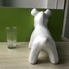 Molde de espuma de oso blanco DIY creativo hecho a mano material para arreglos florales Día de San Valentín oso rosa juguete