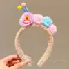Pinza para el pelo exquisita con línea de cabello alta, diadema con atmósfera linda, tocado estilo coreano, diademas de oso coquetas que no aprietan el elástico del pelo