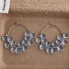 Pendientes de Cristal Transparente Brillante con Perlas Textura Simple Nicho Orejera de Alta Gama 2025 Nueva Llegada Pendientes para Mujer