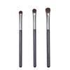 3 Brochas para Sombras de Ojos de Pelo de Caballo, Brochas de Maquillaje Portátiles de Pelo Animal, Brochas para Difuminar Ojos, Brochas de Detalle, Herramientas de Belleza al por Mayor