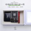 Espejo de maquillaje LED con almacenamiento, espejo de cuero plegable, espejo de escritorio, caja de almacenamiento de viaje, LOGOTIPO de una sola pieza