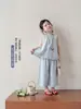 Conjunto de Dos Piezas para Niña Tongsen Tongma Verano 2026: Camisa para Muñeca con Adorno de Encaje y Pantalones para Niños