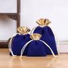 Bolsa nueva de terciopelo de color liso bolsa para joyas bolsa para joyas bolsa para cuentas de Buda Wenwan bolsa de regalo de almacenamiento bolsa con cordón bolsa con cordón de felpa