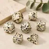 Dados Poliédricos de Piedra Natural Manchada Grabados con Números Set de Siete Piezas Dnd Dungeons and Dragons Z02