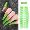 Cross-border ballet nail art ultra-fino cor sólida desgaste unha especial explosão de unhas blush fake unha patch atacado